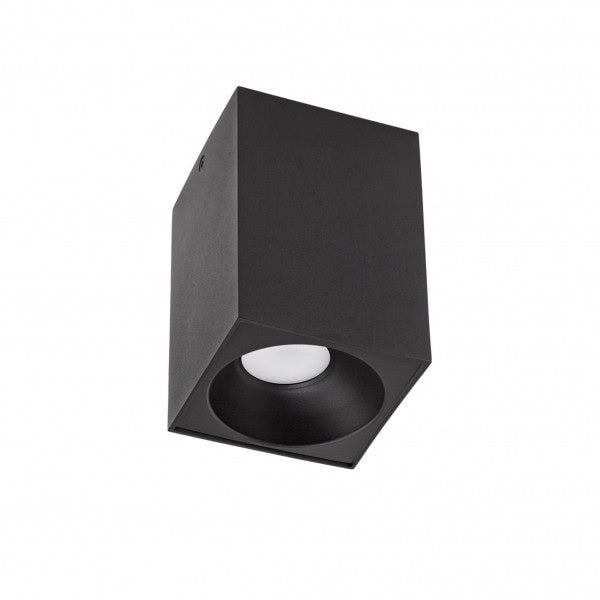 Spectrum LED plafondspot cube mat zwart 95x95x138mm excl. LED spot voor moderne verlichting 