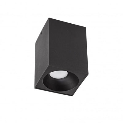 Spectrum LED plafondspot cube mat zwart 95x95x138mm excl. LED spot voor moderne verlichting 