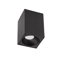 LED plafondspot - Cube Mat Zwart 95x95x138 mm - Excl. LED Spot
