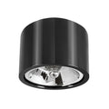Plafonnier LED Spectrum CHLOE noir rond GU10 AR111 sans ampoule LED pour un design moderne et une installation facile
