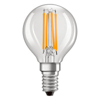 Klassieke LED E14 filamentlamp helder 4W 470 lumen 2700K zeer warm wit vervangt 40W