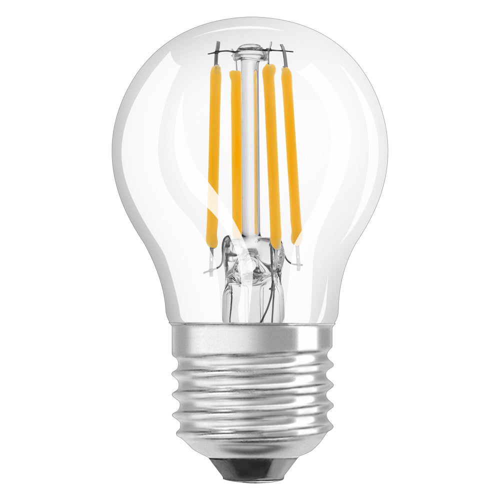 Ampoule LED filament E27 classique transparente 5.5W 2700K 806 lumens blanc chaud remplace 60W