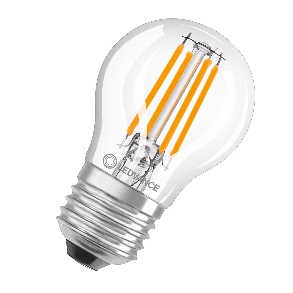 Ampoule LED filament E27 classique transparente 5.5W 2700K 806 lumens blanc chaud remplace 60W
