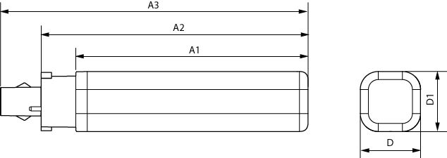 Philips CorePro LED PLC 6.9W 3000K G24d-2 2-Broches 220-240V remplacement pour CFL 18W, 700 lumens, faisceau 120°