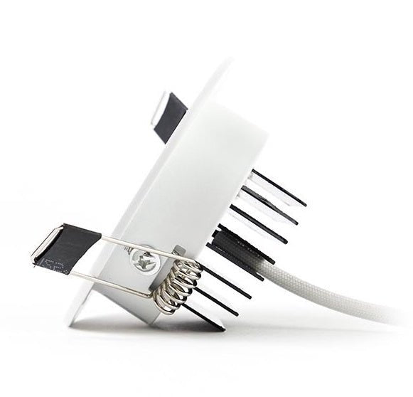 Spot encastré LED 3W dimmable avec lumière blanche 4000K, remplace 25W, inclinable