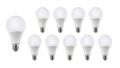 Lampe LED Spectrum E27 A60 10.5W 1521 lumens 3000K 220-240V IP20 CRI 80 puce Philips lot de 10