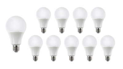 Spectrum E27 LED lampen set 10x A60 10.5W 1521 lumen 3000K Philips chip 220-240V 120° CRI 80 IP20 CE RoHS
