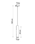 LED Hanglamp wit LAGOS - 1 x GU10 aansluiting