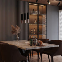 LED Hanglamp zwart chrome LOOPEZ - 2 x GU10 aansluiting
