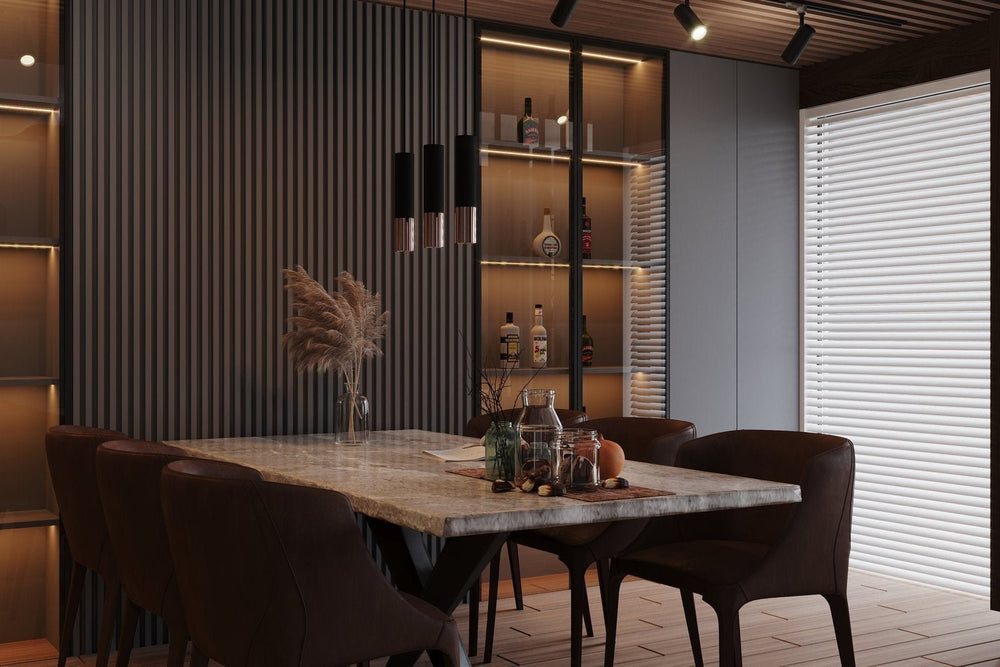 LED Hanglamp zwart chrome LOOPEZ - 2 x GU10 aansluiting
