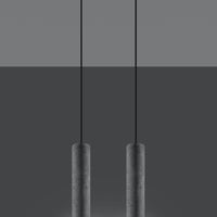 LED Hanglamp beton LUVO - 2 x GU10 aansluiting