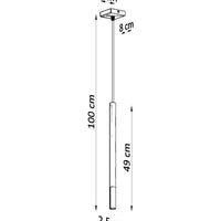 LED Hanglamp zwart chrome MOZAICA - 1 x G9 aansluiting