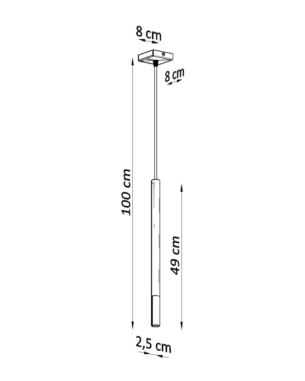 LED Hanglamp zwart chrome MOZAICA - 1 x G9 aansluiting