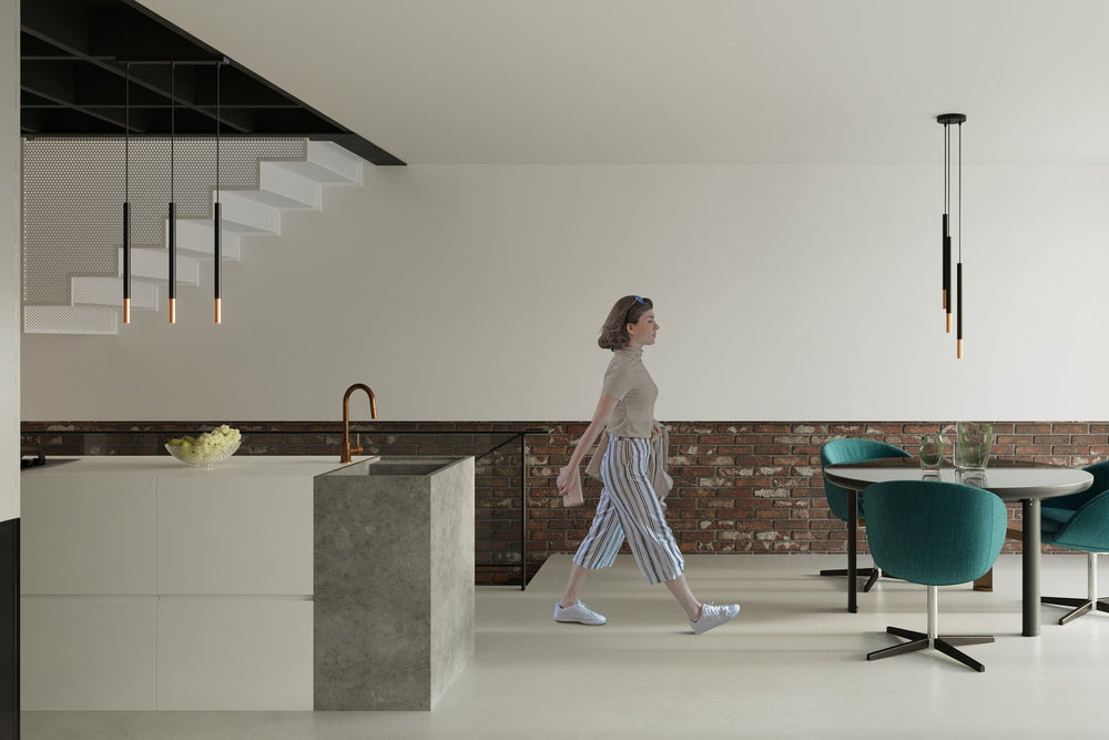 LED Hanglamp zwart koper MOZAICA - 1 x G9 aansluiting
