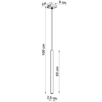 LED Hanglamp zwart PASTELO - 1 x G9 aansluiting