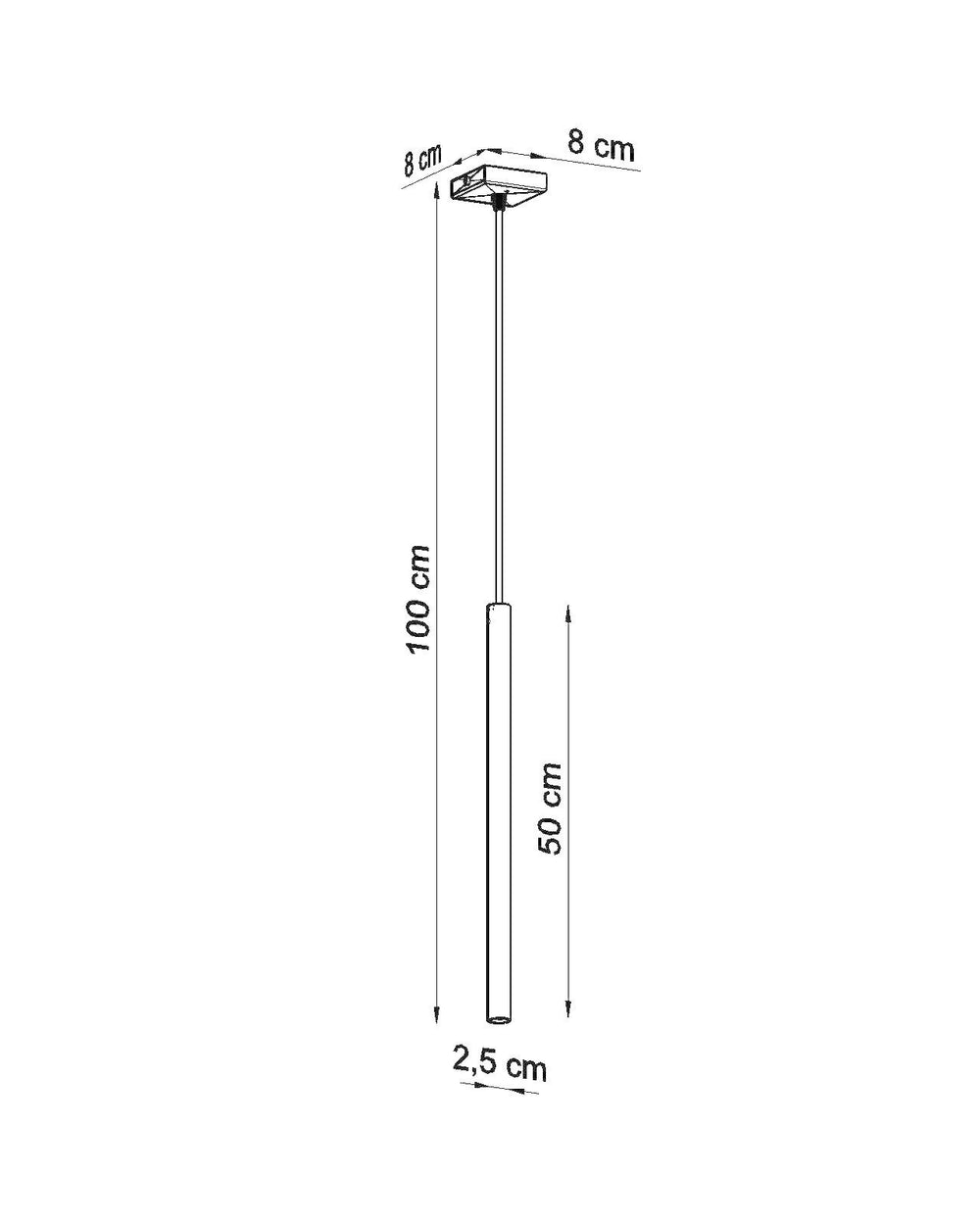 LED Hanglamp zwart PASTELO - 1 x G9 aansluiting