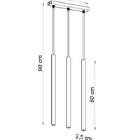 LED Hanglamp zwart PASTELO - 3 x G9 aansluiting