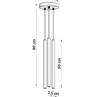 LED Hanglamp zwart PASTELO - 3 x G9 aansluiting