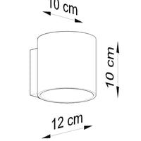 LED Wandlamp beton ORBIS - 1 x G9 aansluiting 