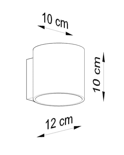 LED Wandlamp beton ORBIS - 1 x G9 aansluiting 