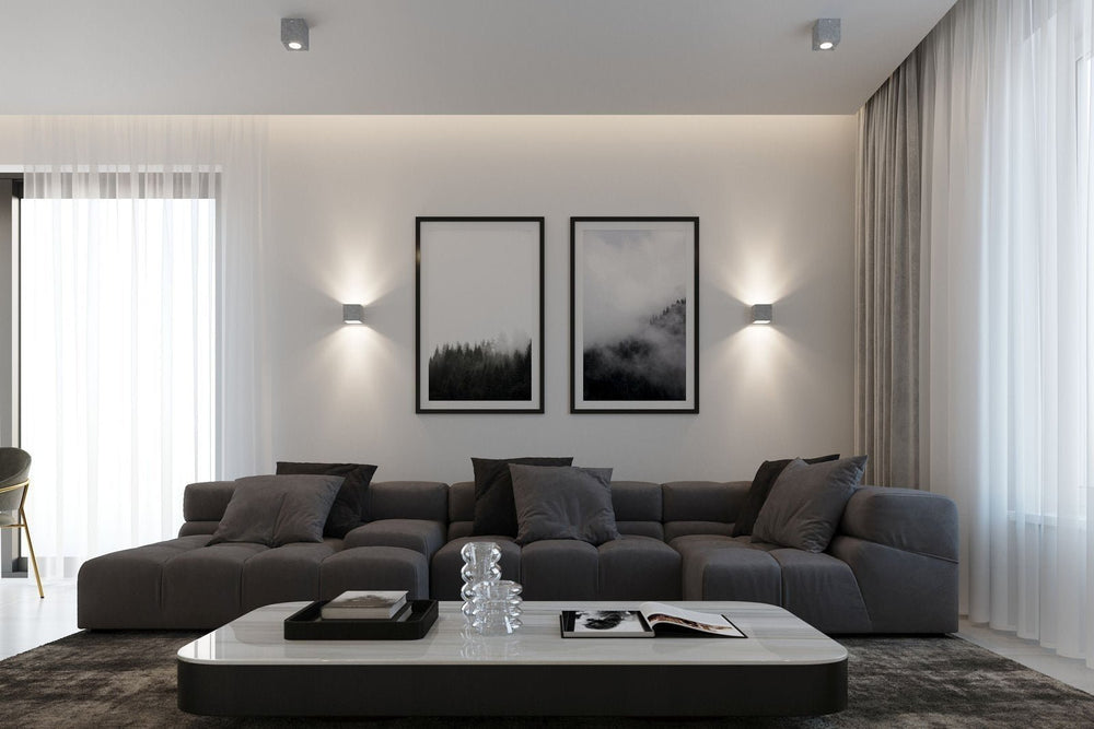 LED Wandlamp beton QUAD - 1 x G9 aansluiting 