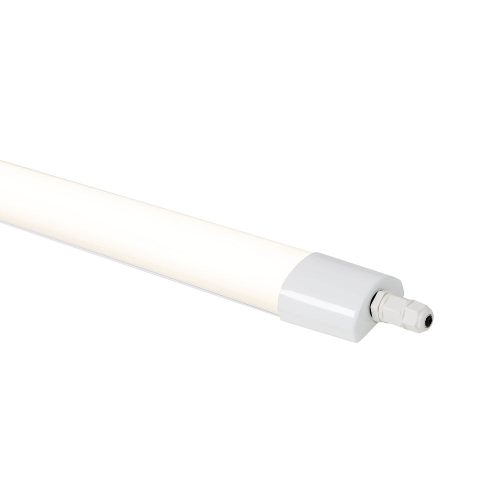 Luminaire LED Spectrum 150cm 45W 4000K IP65 5150 lumens montage plafond ou suspension Blanc