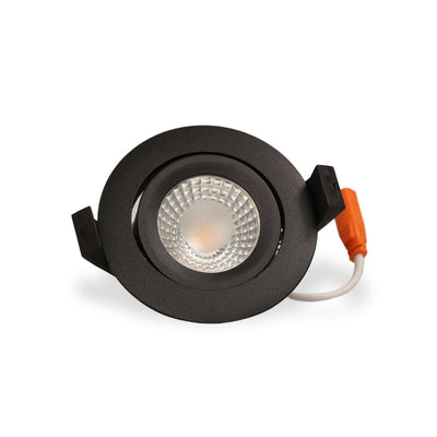 spot encastré à LED 85mm noir IP65 5W 420 lumens 6000K dimmable