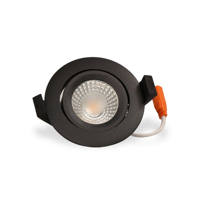 LCB LED inbouwspot 85mm Zwart IP65 5W 420 lumen 6000K koel wit dimbaar 230V badkamerarmatuur
