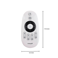 Télécommande pour bande LED blanche, 4 groupes RF 2.4GHz, couleur unique, compatible avec bandes LED 12V-24V
