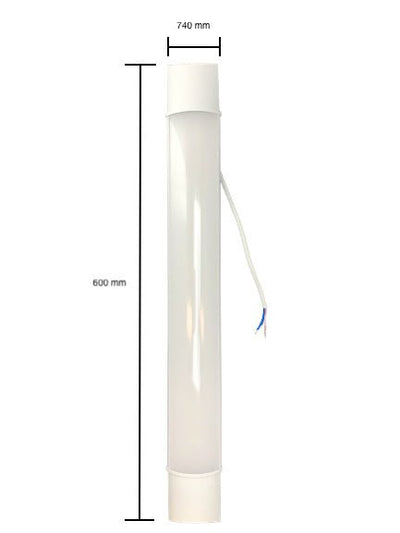 Réglette LED Spectrum 60cm 18W armature pour éclairage d'ambiance blanc chaud