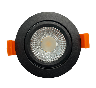 LCB LED inbouwspot Zwart 10.5W 3000K IP20 220-240V flikkervrij CE RoHS 5 jaar garantie