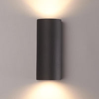 Applique murale extérieure LED Spectrum Haut et Bas Noir IP54 boîtier en aluminium GU10
