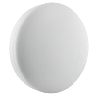 LED bulkhead plafond- of wandlamp, Wit, IP65 IK10, 24W 1800 lumen, 3000K warm wit, Ø300mm