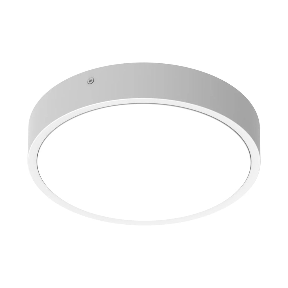 Hublot LED rond 250P, 10,5W, 1220 lumens, CCT commutable 3000K/4000K, IK10, Boîtier en aluminium blanc
