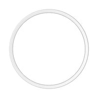 Hublot LED rond 250P, 10,5W, 1220 lumens, CCT commutable 3000K/4000K, IK10, Boîtier en aluminium blanc