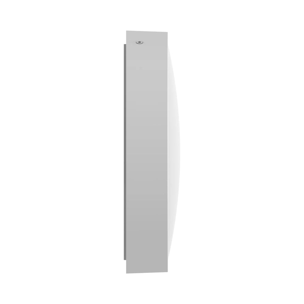 LED bulkhead rond 250P, 10.5W, 1220 lumen, 3000K/4000K schakelbare CCT, IK10, Witte aluminium behuizing