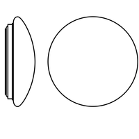 LED Bulkhead Opbouw Rond Ø400 Wit 24W 1920 lumen 3000K IP44 voor binnen- en buitenverlichting
