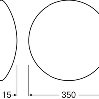 LED Bulkhead Opbouw Rond Ø400 Wit 24W 1920 lumen 3000K IP44 voor binnen- en buitenverlichting