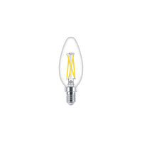 Philips LED kaarslamp 2.5W E14 B35 helder glas, dimbaar WarmGlow 2200K-2700K 340 lumen CRI 90