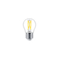 Philips MAS LEDLuster 2.5W E27 P45 Heldere Glazen Lamp, 2200K-2700K WarmGlow, 340 lumen, CRI 90, Dimbaar