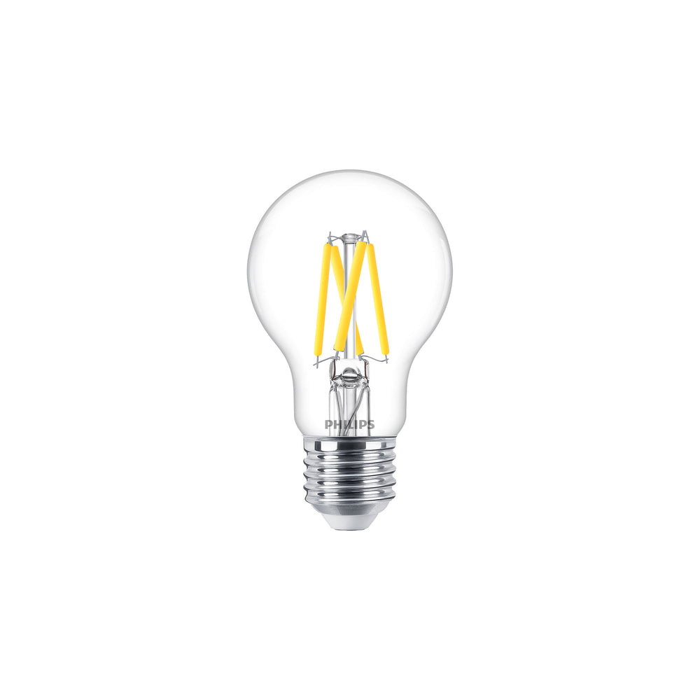 Philips MAS LEDLamp 3.4W E27 Warm Glow 2200K-2700K Helder Glas A60 Dimbaar 470 lumen 90CRI
