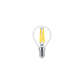 Philips MAS LEDLuster E14 P45 Ampoule en verre transparent 5.9W=60W 220-240V 2200K-2700K 806 lumens 90CRI Variable