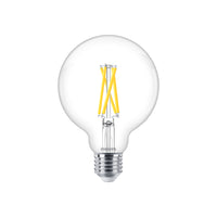 Ampoule LED Philips 5.9W E27 G93 Transparente dimmable Warm Glow 2200K-2700K 806 lumens 90CRI 300°