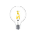 Ampoule LED Philips 5.9W E27 G93 Transparente dimmable Warm Glow 2200K-2700K 806 lumens 90CRI 300°