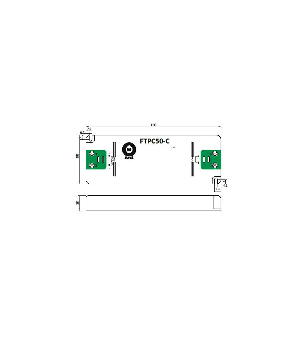 Adaptateur alimentation LED GLP 24V 50W 2.08A, driver dimmable pour éclairage LED 24V, IP20 CE RoHS