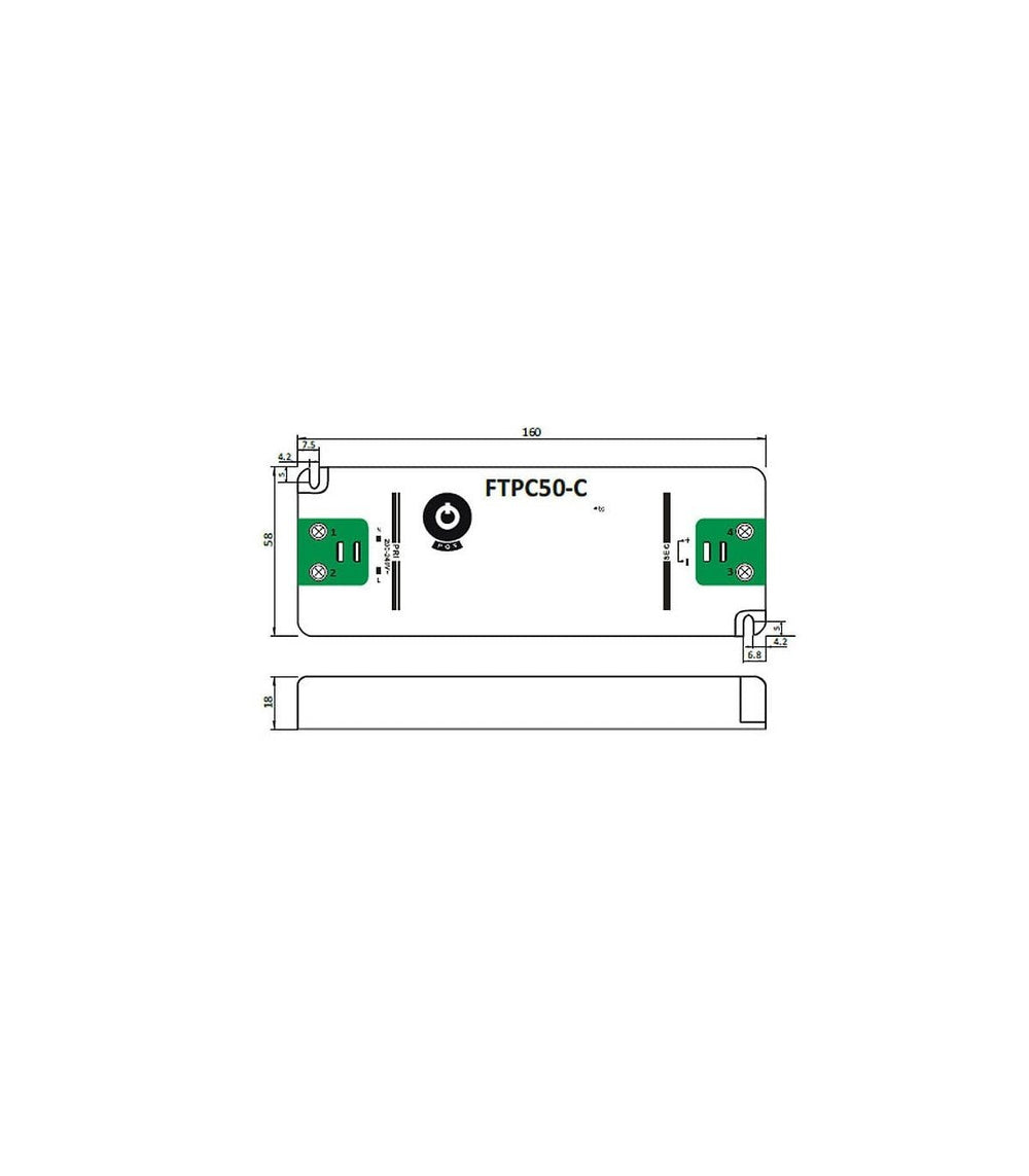 Adaptateur secteur LED gradable GLP 12V 50W 4.16A pour éclairage LED 12V