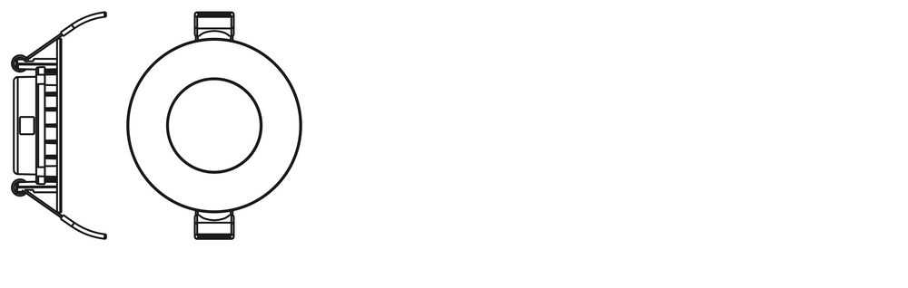 Spot LED Encastré Slim Blanc 4.5W 240 lumens 6500K Lumière du jour 110° Découpe 72mm 85mm