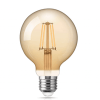 Lcb LED filamentlamp E27 G125 6W 2200K extra warm wit - 60mm dimbare bol