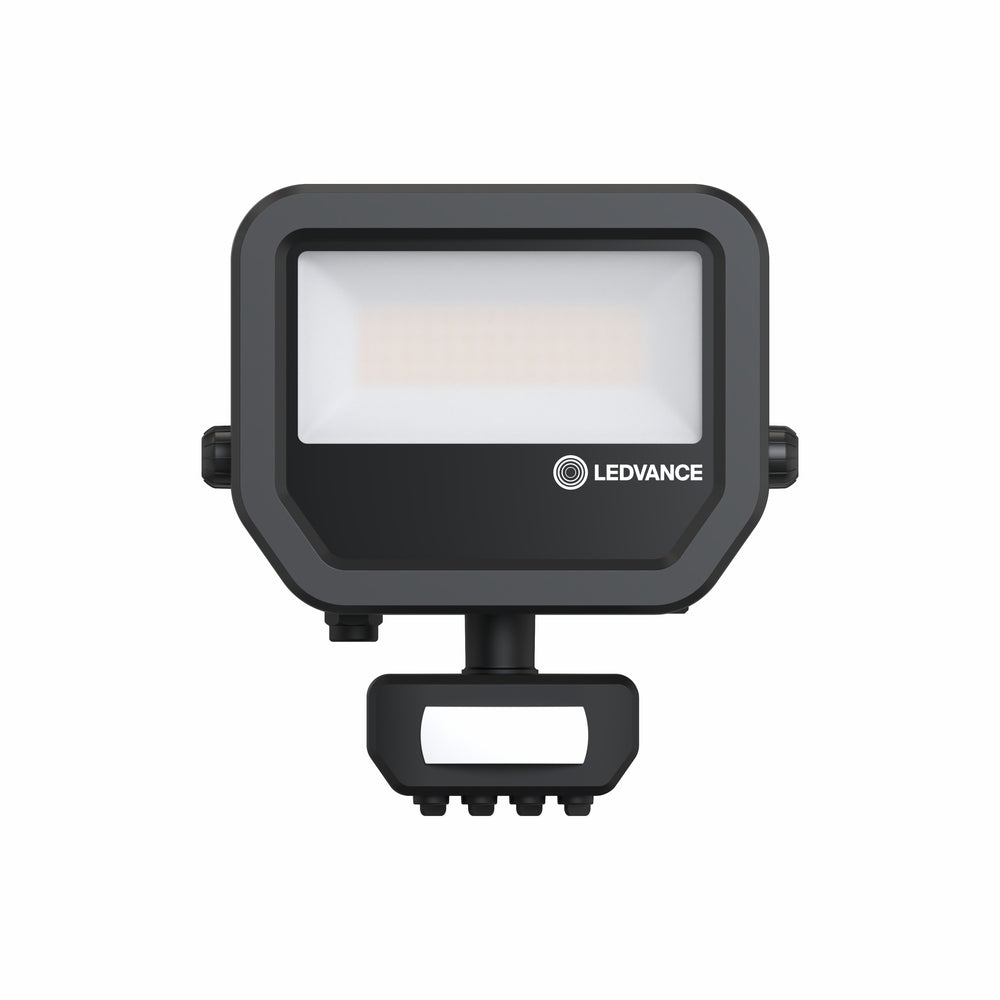 Projecteur LED 17W 2200 lumens 3000K IP65 Noir avec détecteur de mouvement et de luminosité