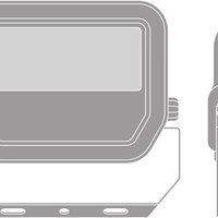 LED schijnwerper Aluminium Zwart 10.5W 3000K 2400 lumen IP20 IK10 120° stralingshoek duurzame buitenverlichting